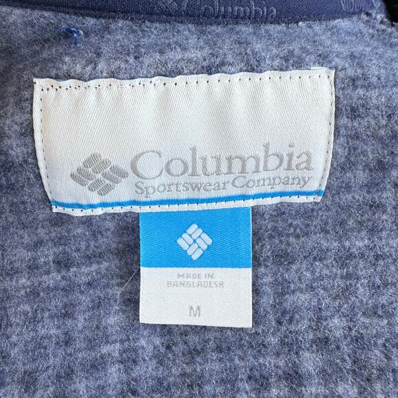Columbia women's sz. Medium dark blue full zip jacket; athleisure sporty #4244 - Picture 5 of 9